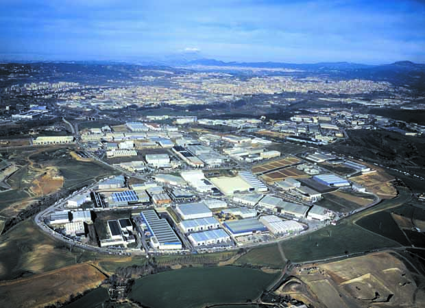 Vista aérea del Polígono Industrial Barberà